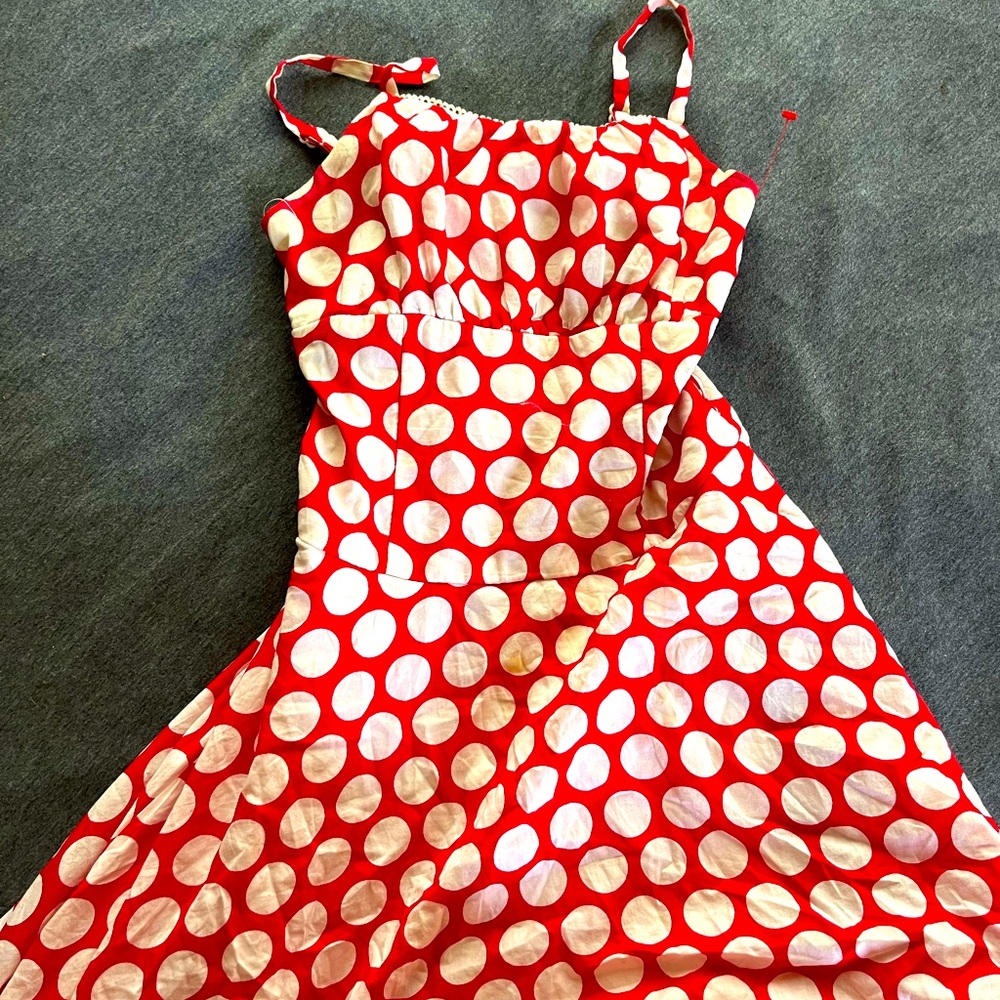 Polka Dot Kids Dress - Red and White